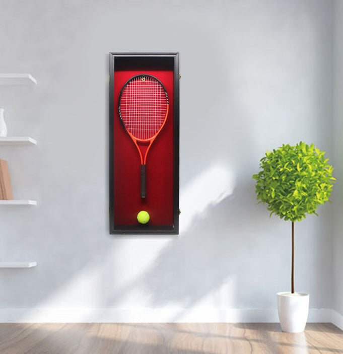 Vetrina da Parete per Racchetta da Tennis 31 × 11 × 95 cm