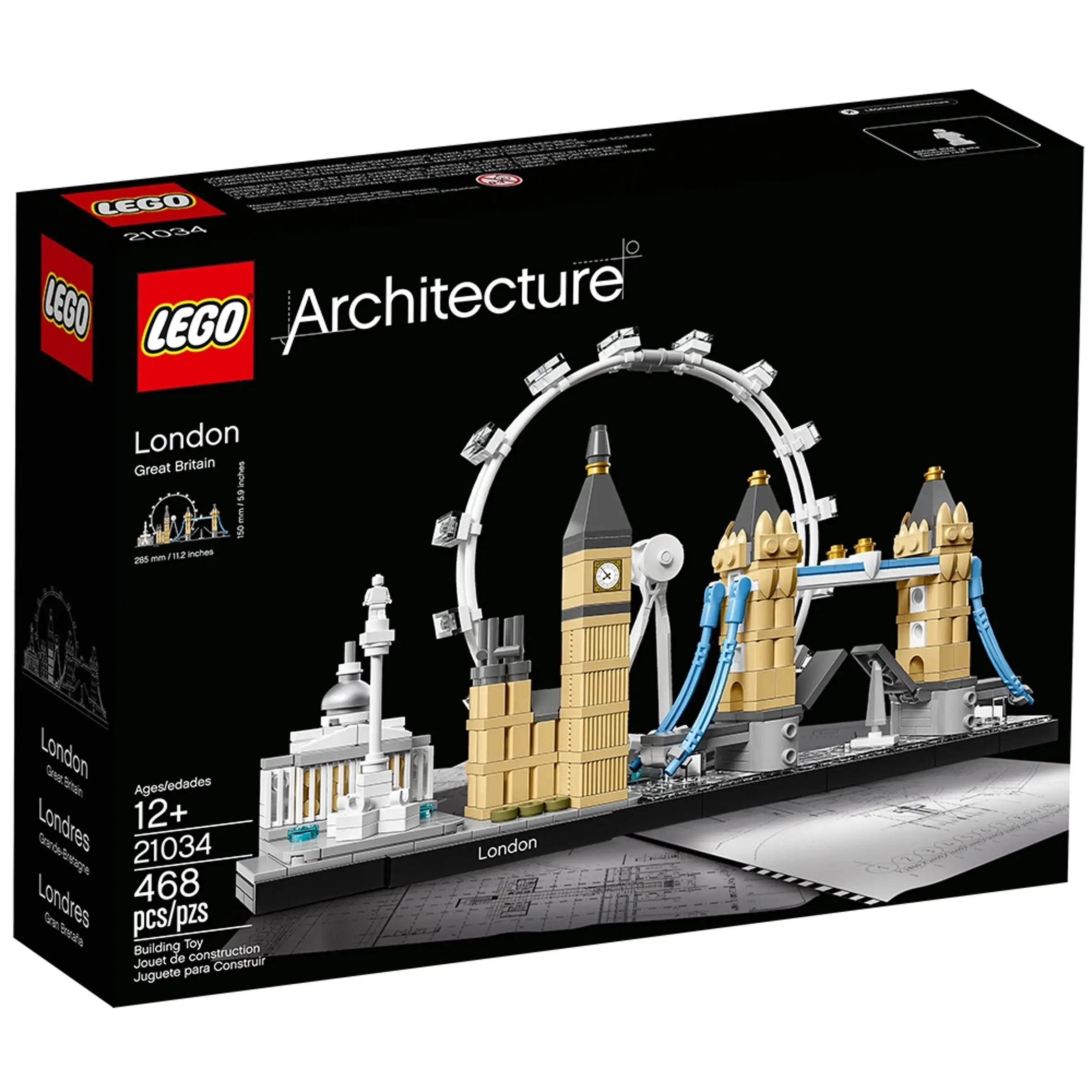 LEGO 21034 - Architecture Londra mattoncini set costruzione