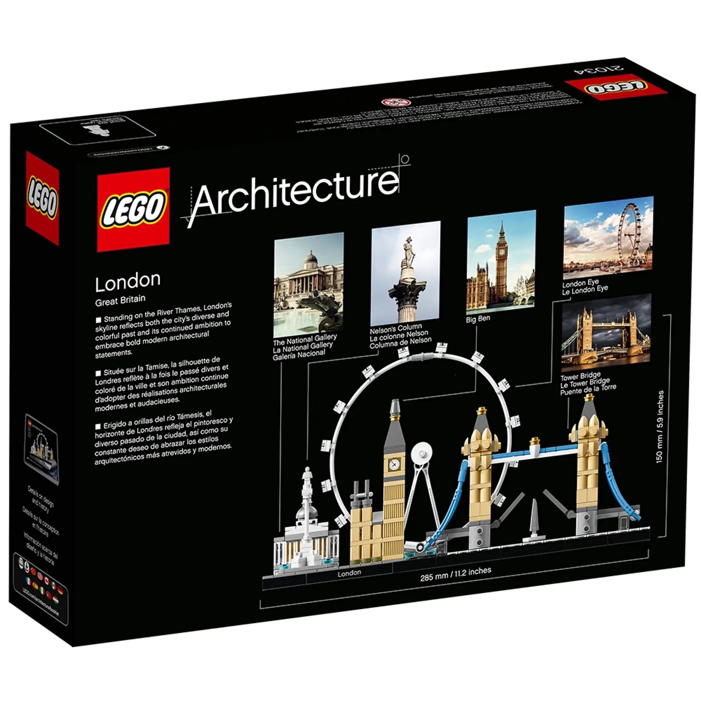 LEGO 21034 - Architecture Londra mattoncini set costruzione