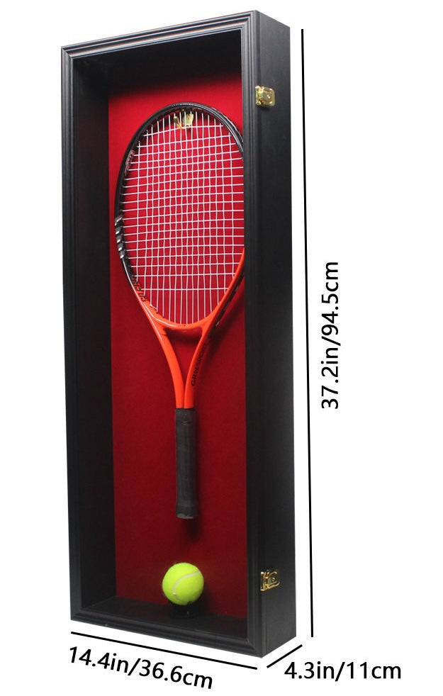 Vetrina da Parete per Racchetta da Tennis 31 × 11 × 95 cm