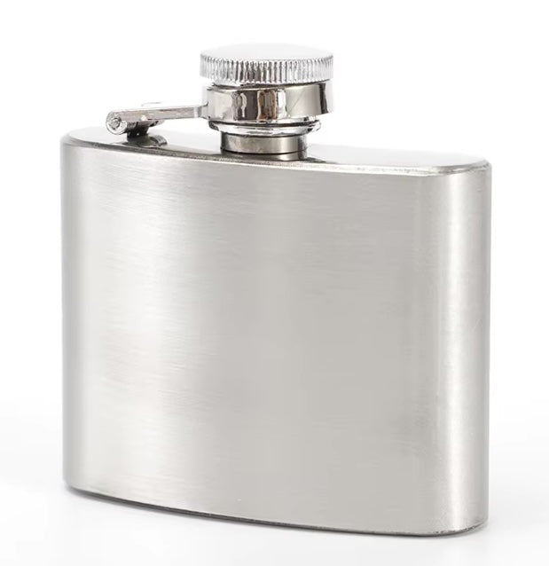 Fiaschetta Acciaio Inox Tascabile 1-18oz Bottiglia Liquore Portatile Whisky Rum