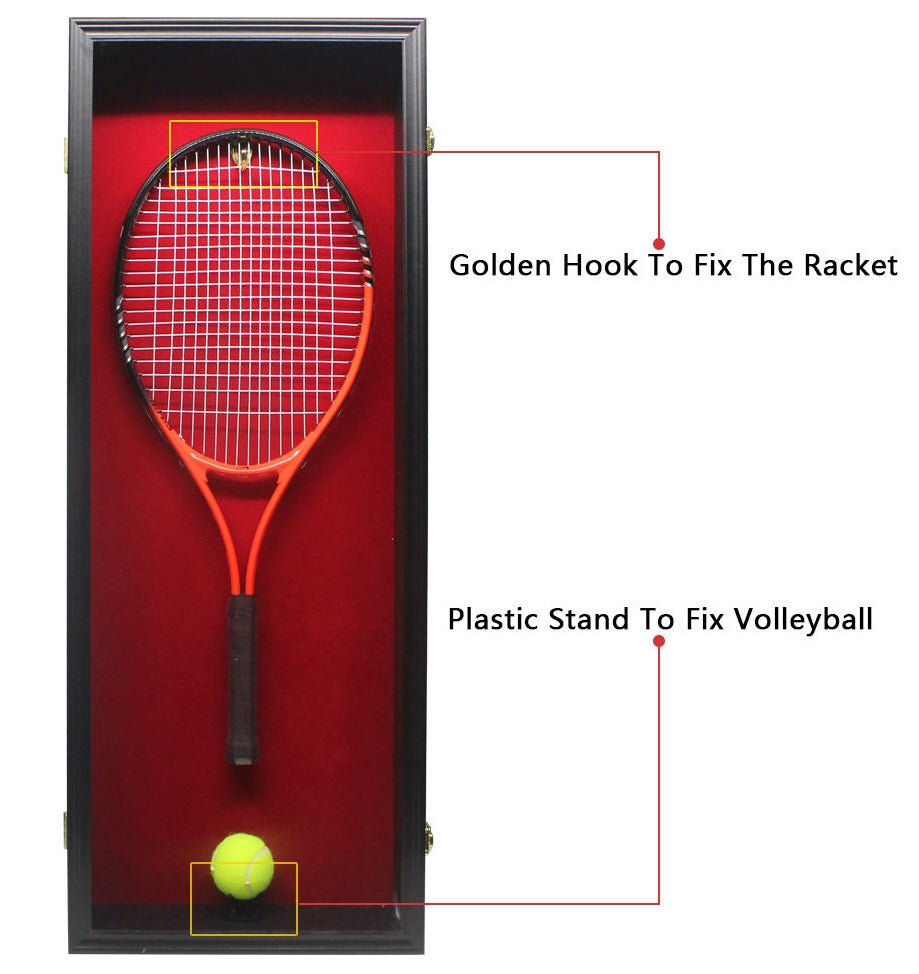 Vetrina da Parete per Racchetta da Tennis 31 × 11 × 95 cm