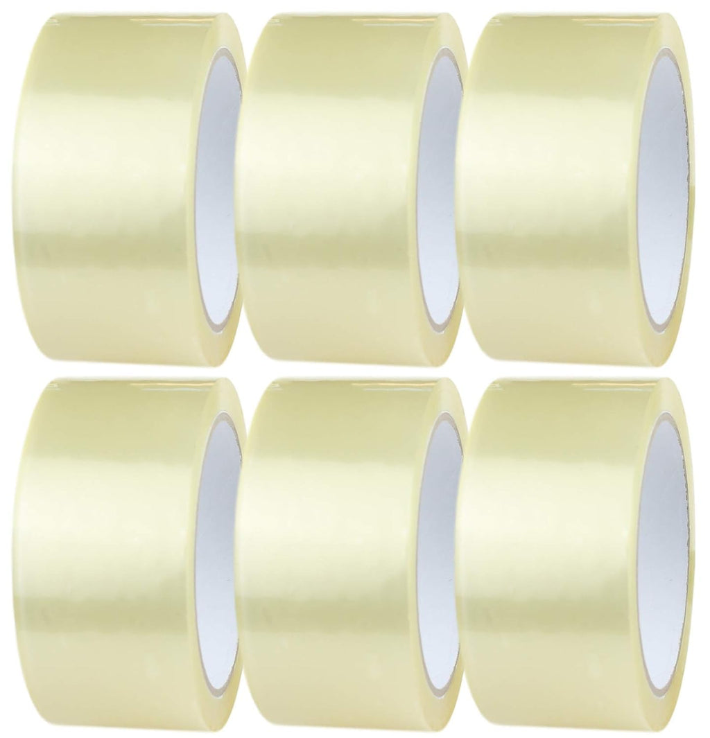 Nastro Adesivo Trasparente per Pacchi Rotolo 50mm x 100m – Nastro Imballaggio Forte e Silenzioso per Scatole, Cartoni e Spedizioni, Tape Trasparente Alta Tenuta per Traslochi e Magazzino