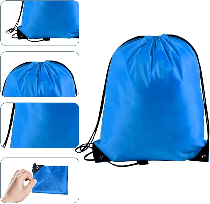 Sacca Zainetto Sportiva Gym Sack Sport Ginnastica Nuoto Borsa Coulisse Palestra Impermeabile Viaggio Scarpe Scuola Asilo Bambini Adulti Unisex