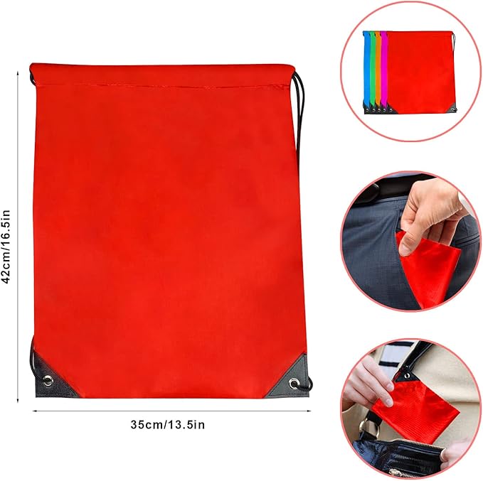 Sacca Zainetto Sportiva Gym Sack Sport Ginnastica Nuoto Borsa Coulisse Palestra Impermeabile Viaggio Scarpe Scuola Asilo Bambini Adulti Unisex