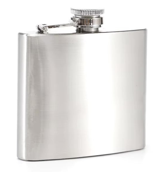 Fiaschetta Acciaio Inox Tascabile 1-18oz Bottiglia Liquore Portatile Whisky Rum