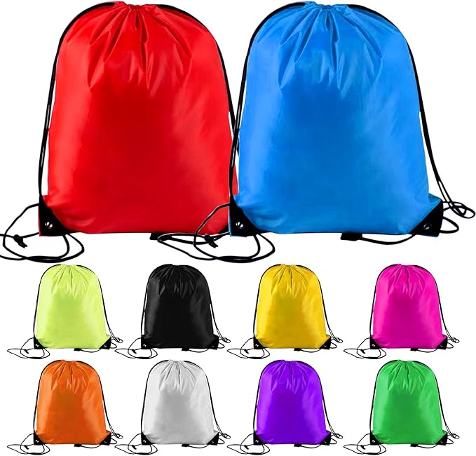 Sacca Zainetto Sportiva Gym Sack Sport Ginnastica Nuoto Borsa Coulisse Palestra Impermeabile Viaggio Scarpe Scuola Asilo Bambini Adulti Unisex