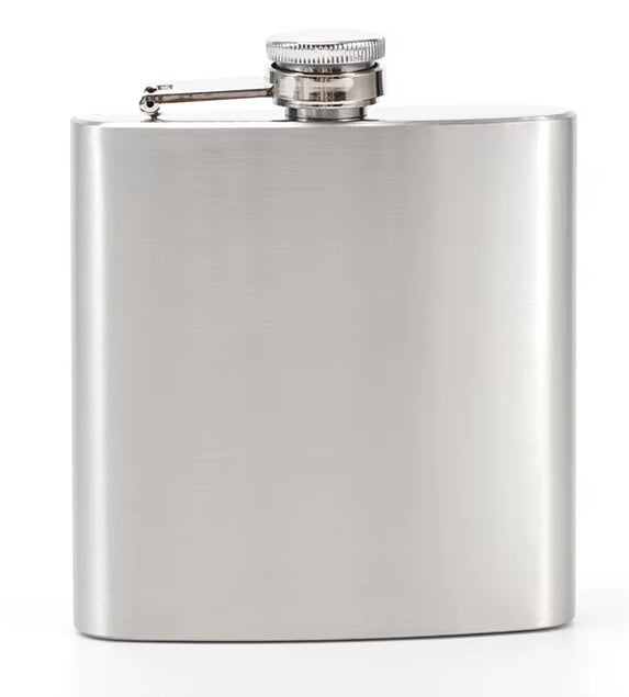 Fiaschetta Acciaio Inox Tascabile 1-18oz Bottiglia Liquore Portatile Whisky Rum
