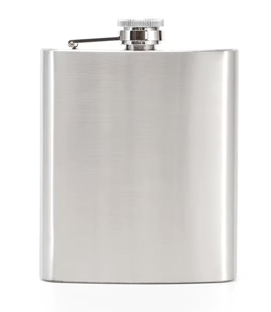 Fiaschetta Acciaio Inox Tascabile 1-18oz Bottiglia Liquore Portatile Whisky Rum