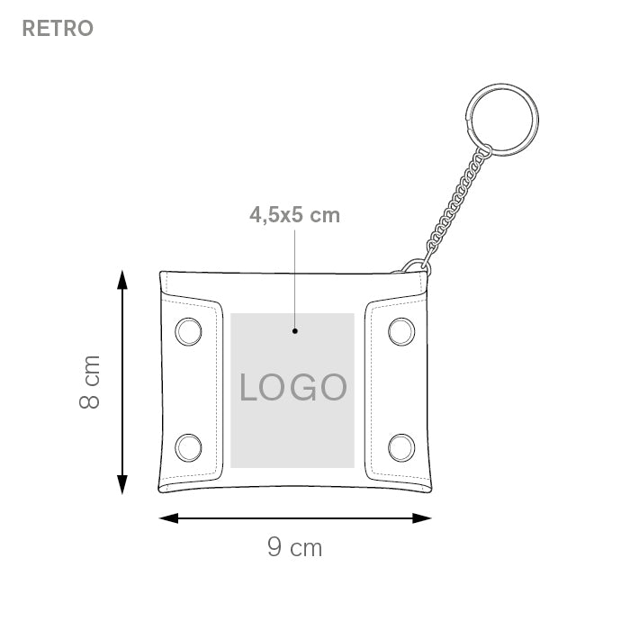 Portachiavi portamonete bicolore – POCHETTE KEY | CA069