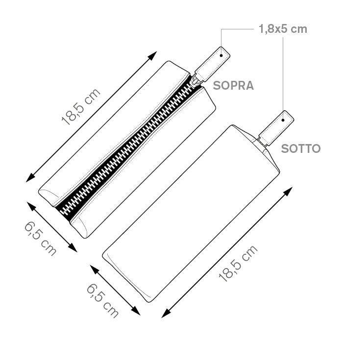 Portachiavi portamonete bicolore – POCHETTE KEY | CA069