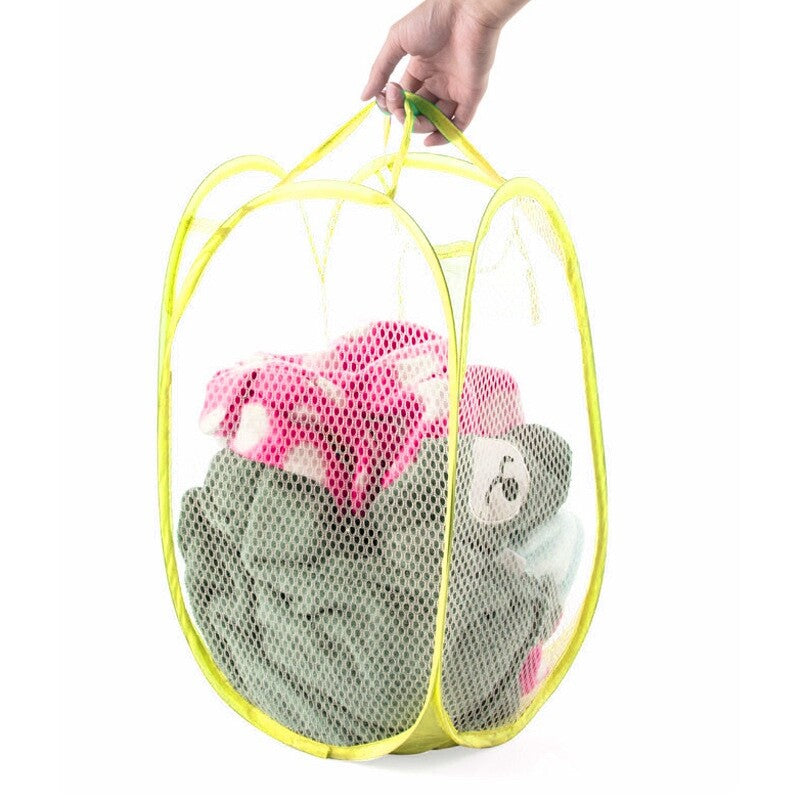 Cesto porta biancheria pieghevole sacca richiudibile panni Sporchi casa camping Lavanderia Automatica