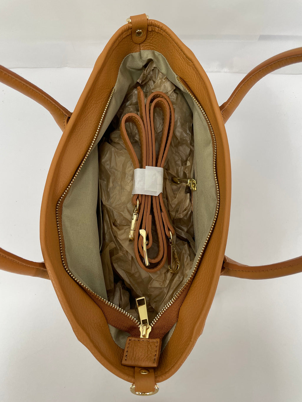 Borsa Donna in Vera Pelle Made in Italy Borsa a Mano Elegante e Capiente, 36x23x15 cm