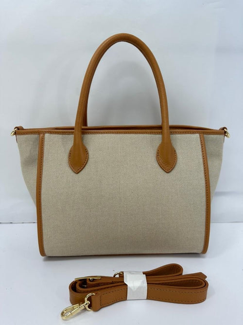 Borsa Donna in Vera Pelle Made in Italy Borsa a Mano Elegante e Capiente, 36x23x15 cm