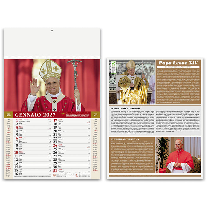 Illustrato mensile 12 fogli – PAPA LEONE | PA101