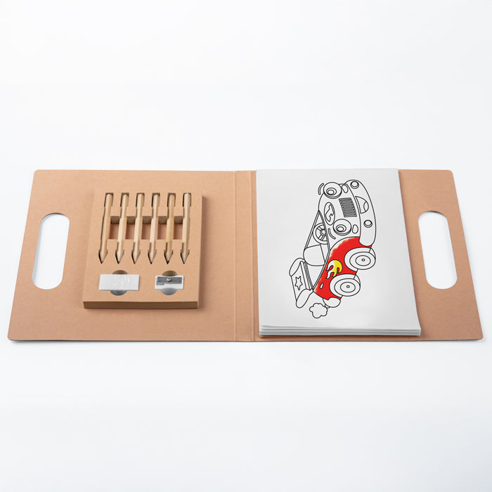 Set per colorare in carta Kraft – LIBRO DEI COLORI | PD533