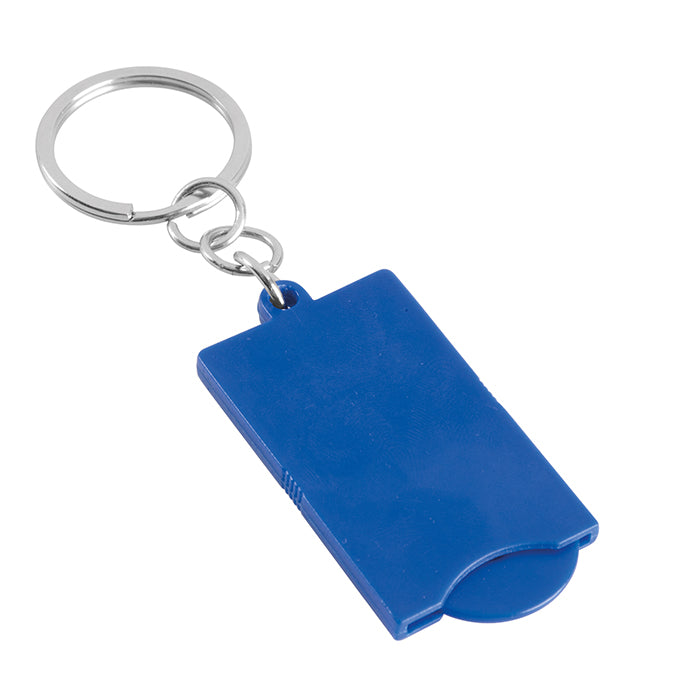 Portachiavi con disco in plastica estraibile per carrello spesa – COIN | PE126