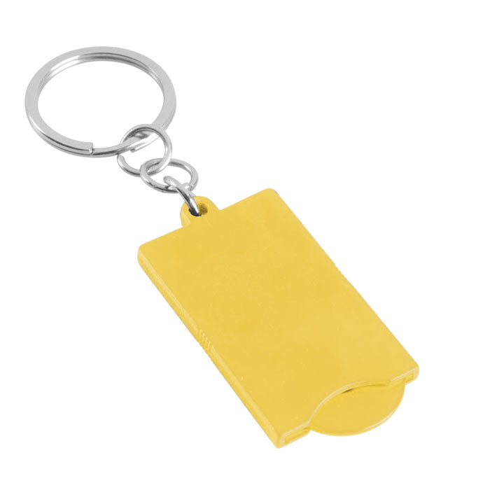 Portachiavi con disco in plastica estraibile per carrello spesa – COIN | PE126