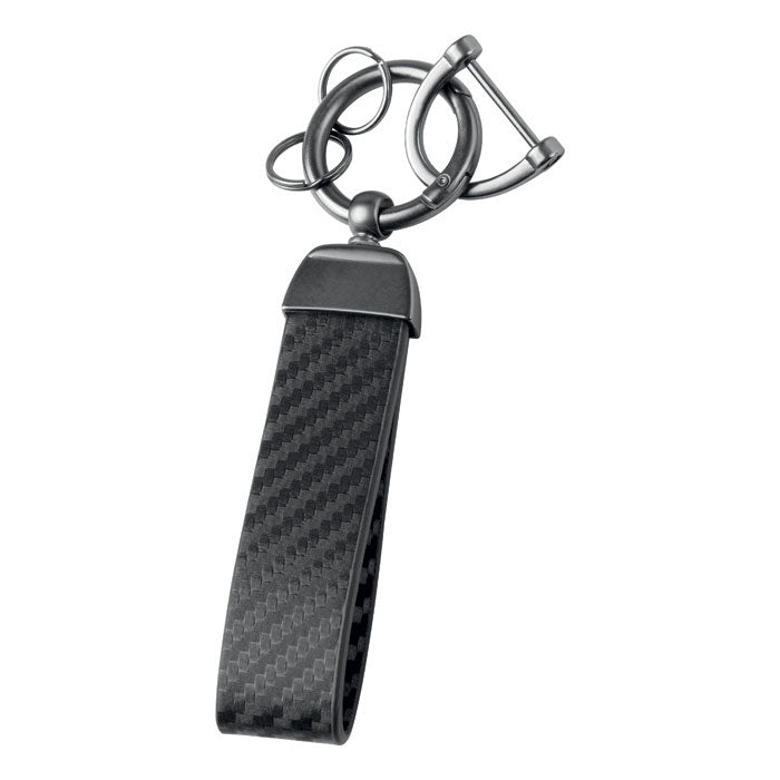 Portachiavi PU effetto carbonio – CARBON D | PE157