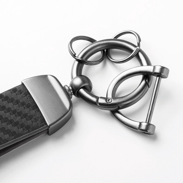 Portachiavi PU effetto carbonio – CARBON D | PE157