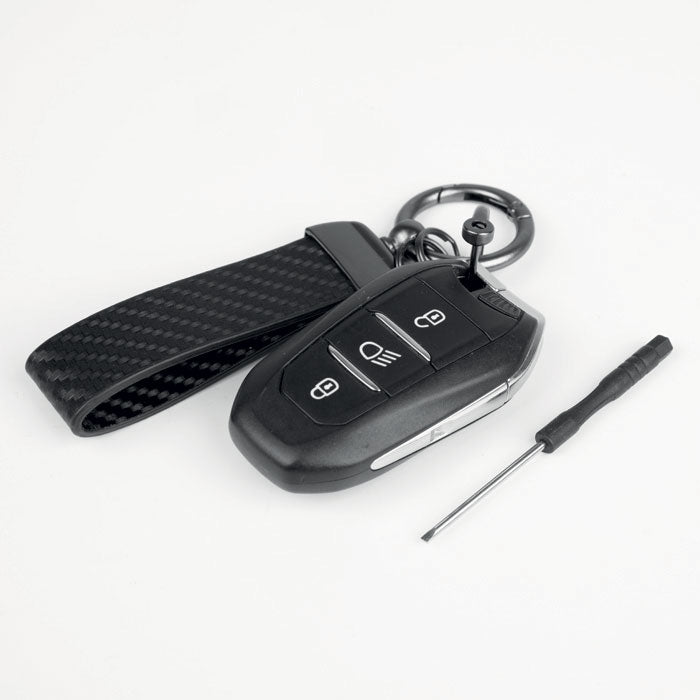 Portachiavi PU effetto carbonio – CARBON D | PE157