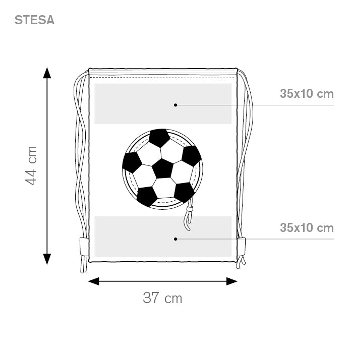 Sacca zaino bicolore nylon 190T – GOAL | PG279