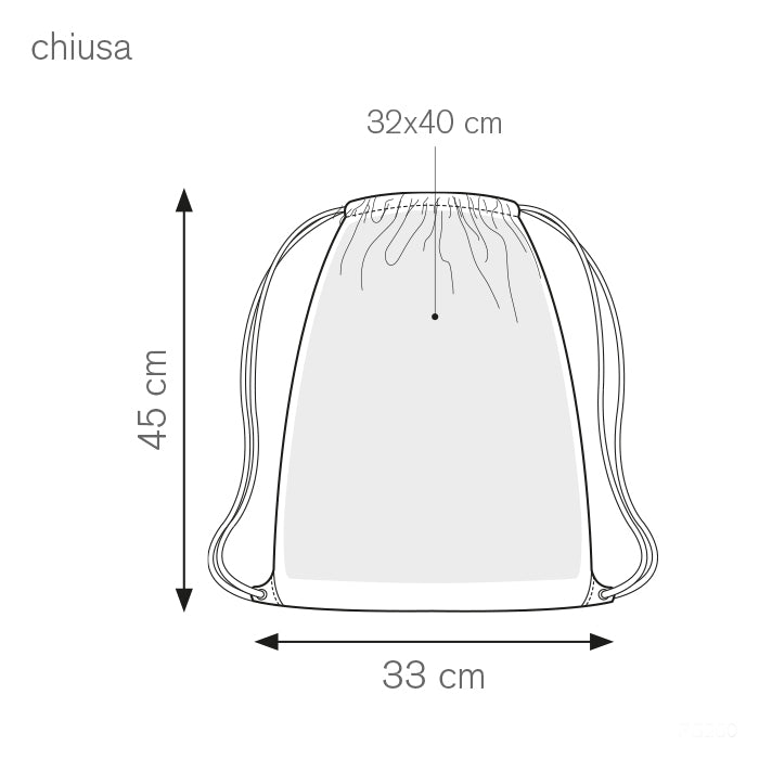 Sacca Zainetto Sportiva Gym Sack Sport Ginnastica Nuoto Borsa Coulisse Palestra Impermeabile Viaggio Scarpe Scuola Asilo Bambini Adulti Unisex