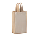 Borsa porta bottiglia in cotone e juta laminata – DOUBLE PRESENT | PG446