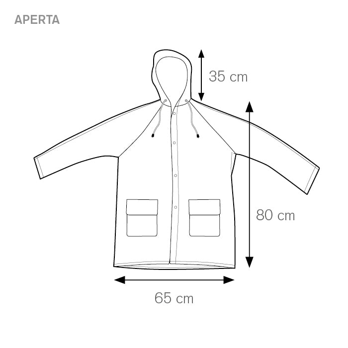 Impermeabile goffrato con cappuccio – SAILING | PL270