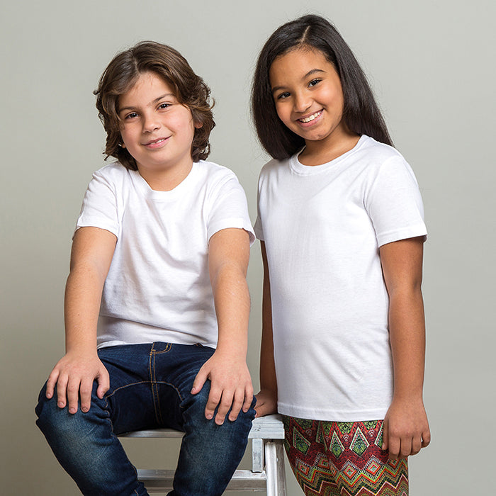 T-shirt ragazzo/bambino cotone – JUNIOR WHITE | PM333