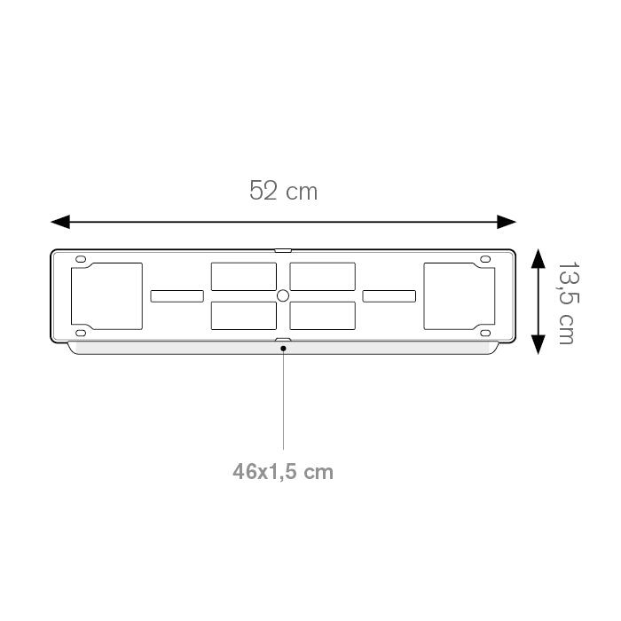 Portatarga posteriore auto – TRIM | PN215