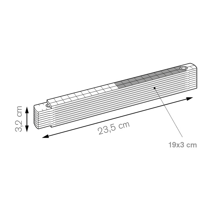 Doppio metro bicolore – FIR | PN353