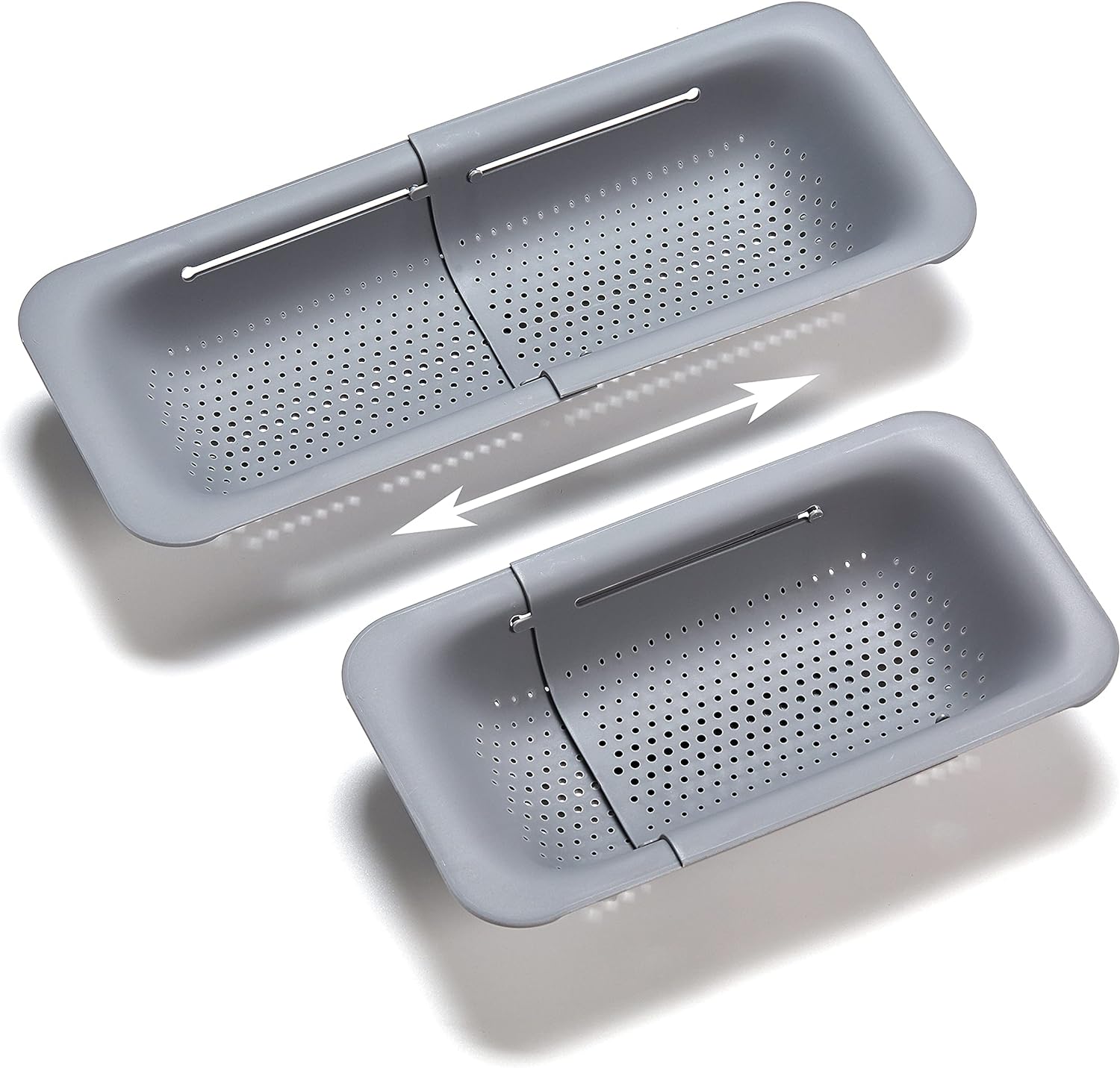 Scolapiatti Da Lavello Allungabile: Colino Maglia Fine Adattabile A Ogni Lavello, Scolapiatti Pieghevole Cestino Lavandino - Scolapasta Set Cucina Di Alta Qualità