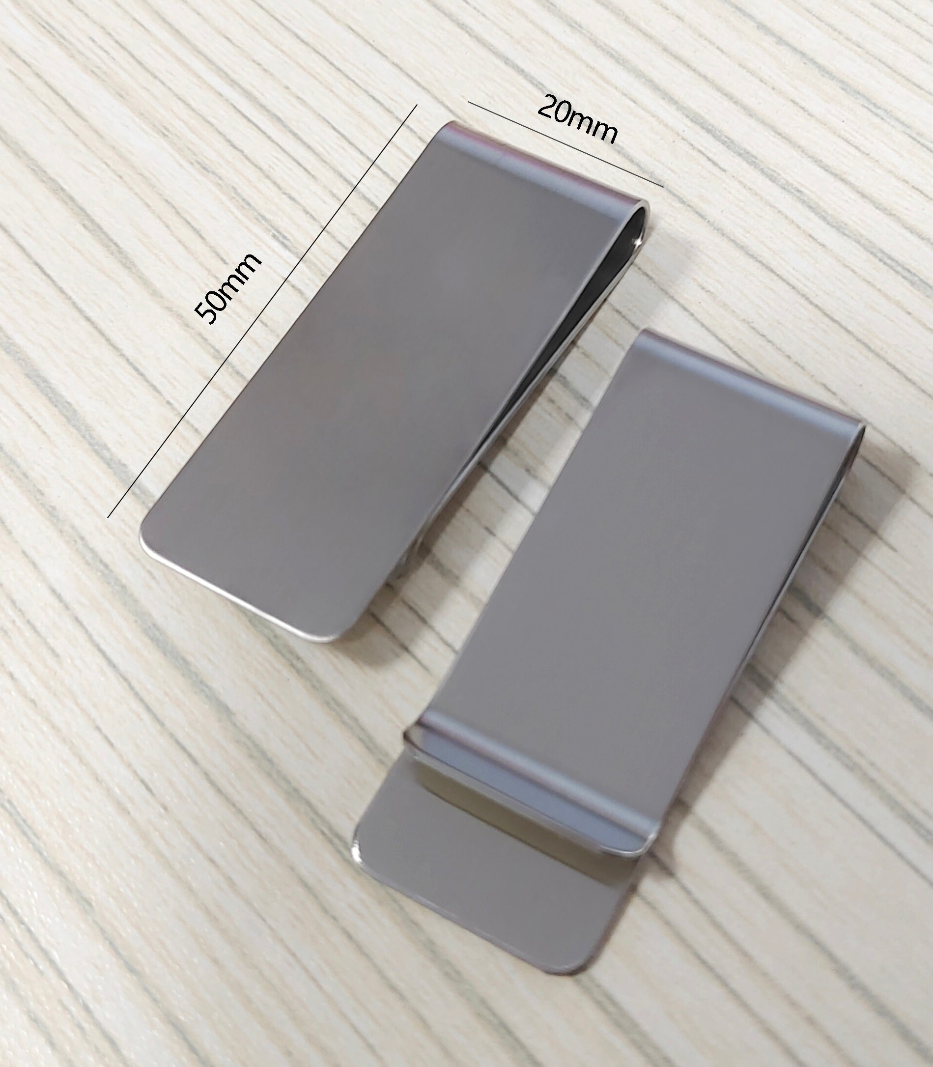 Fermaslodi uomo portafoglio acciaio inossidabile soldi clip banconote donna banconote fermasoldi in metallo portamonete accessori portafogli 2 PZ