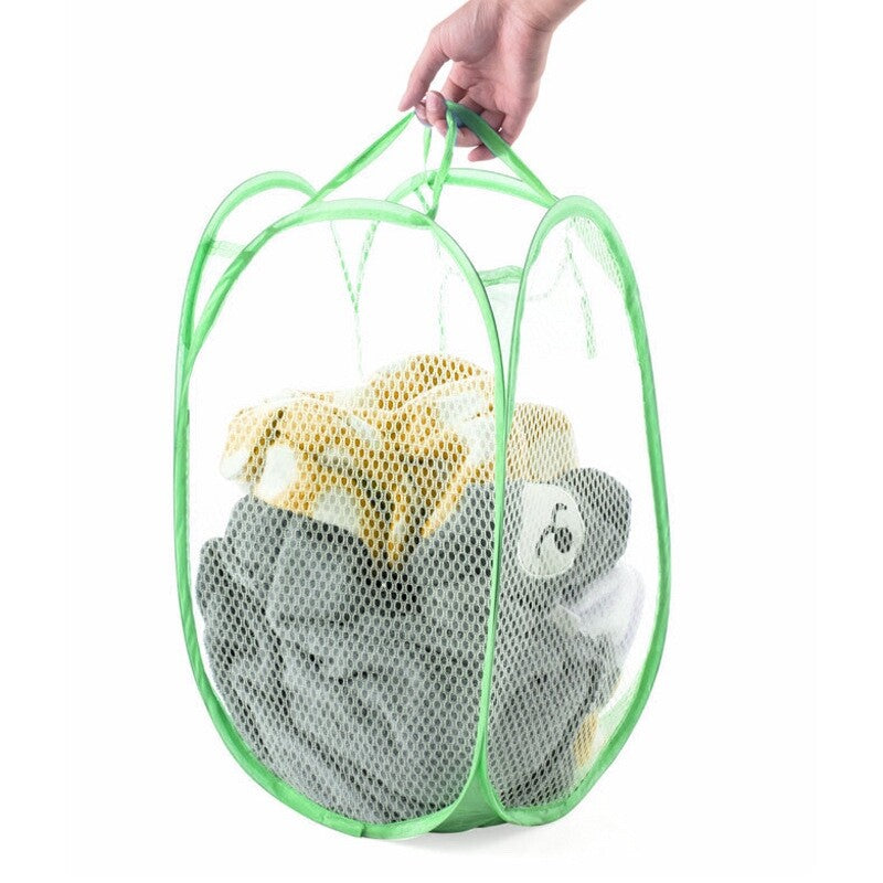 Cesto porta biancheria pieghevole sacca richiudibile panni Sporchi casa camping Lavanderia Automatica