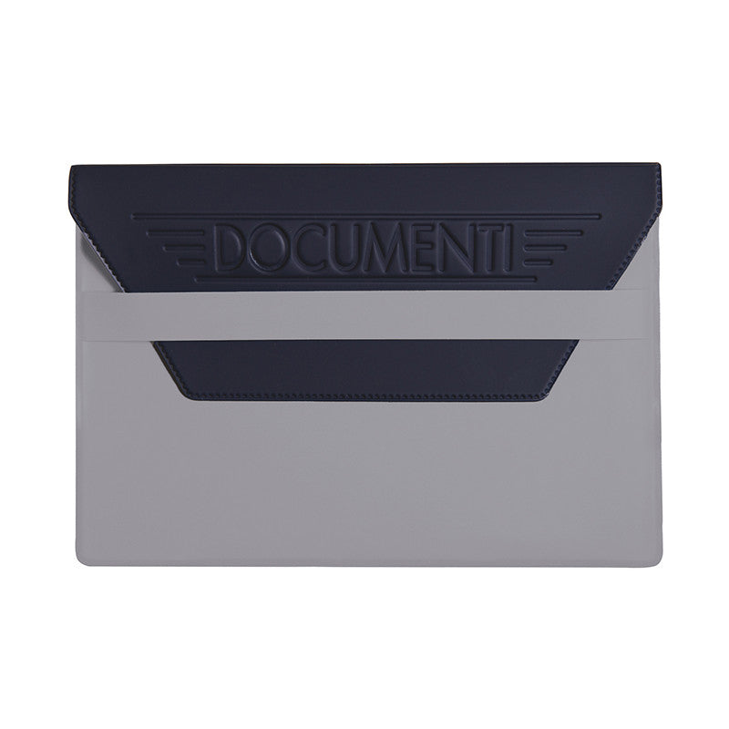 Portadocumenti Auto con Pattina Blu Chiusura con Pattina Porta Libretto Assicurazione Marcatura Neutra a Secco Elegante e Compatto