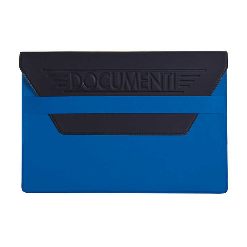 Portadocumenti Auto con Pattina Blu Chiusura con Pattina Porta Libretto Assicurazione Marcatura Neutra a Secco Elegante e Compatto