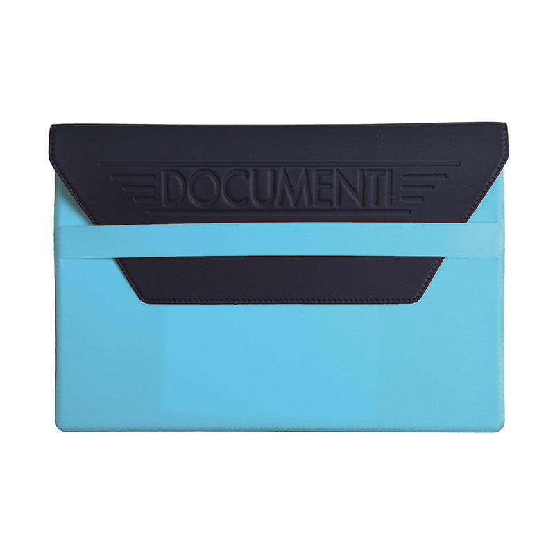 Portadocumenti Auto con Pattina Blu Chiusura con Pattina Porta Libretto Assicurazione Marcatura Neutra a Secco Elegante e Compatto