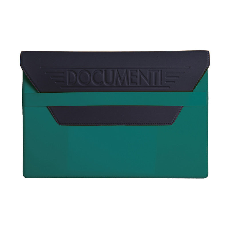 Portadocumenti Auto con Pattina Blu Chiusura con Pattina Porta Libretto Assicurazione Marcatura Neutra a Secco Elegante e Compatto