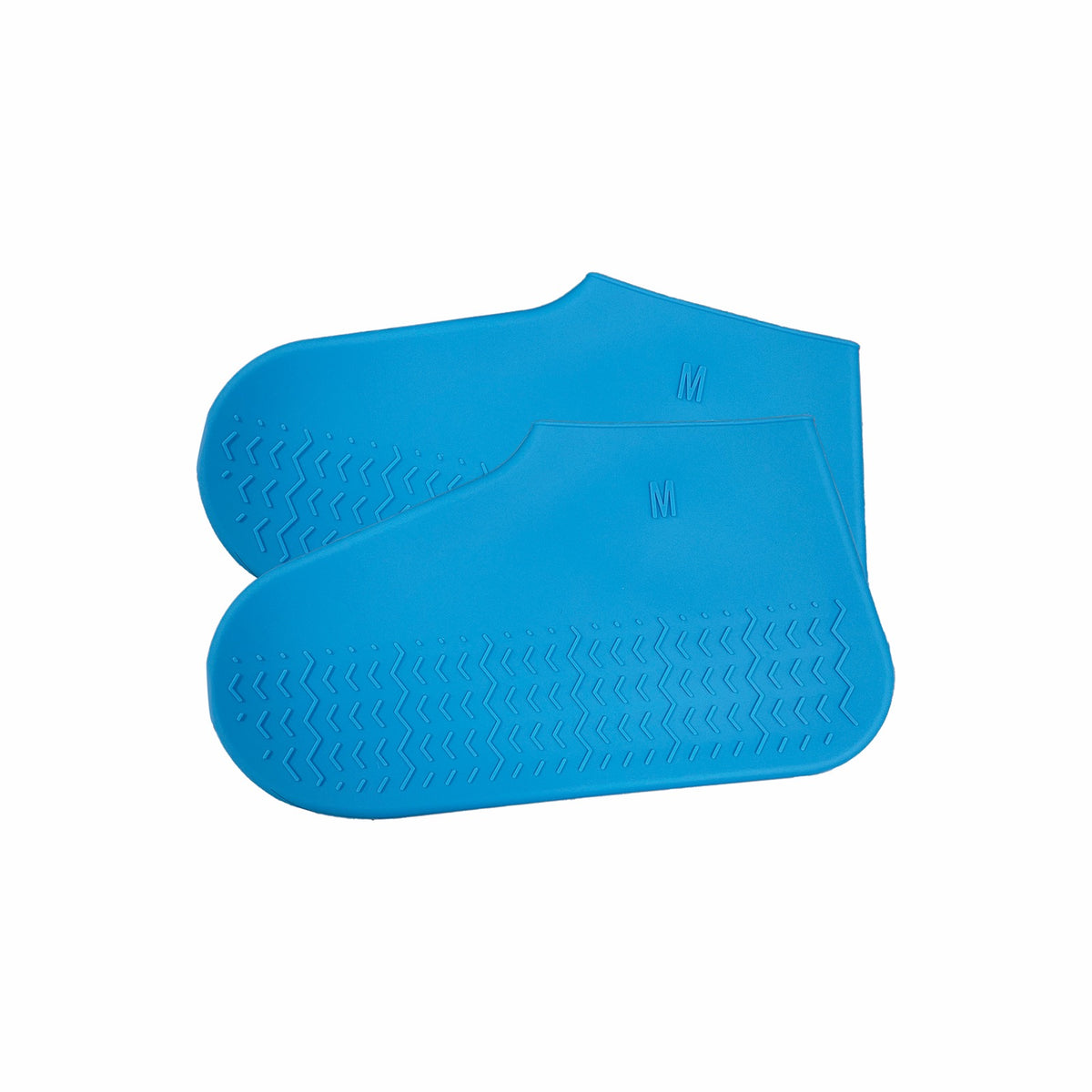 Copriscarpe impermeabili in silicone blu con suola antiscivolo