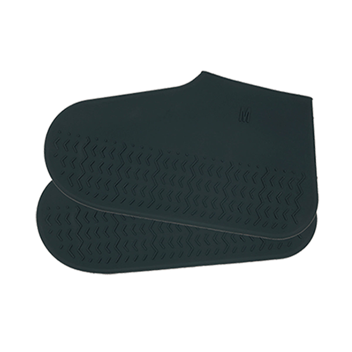 Copriscarpe impermeabili in silicone nero con suola antiscivolo