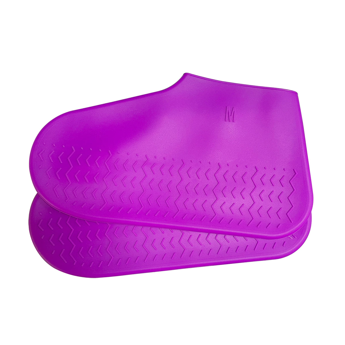 Copriscarpe impermeabili in silicone viola antiscivolo