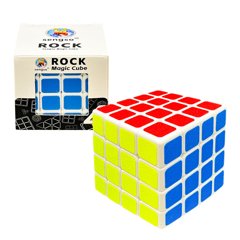 Cubo rompicapo 4×4 bianco con confezione