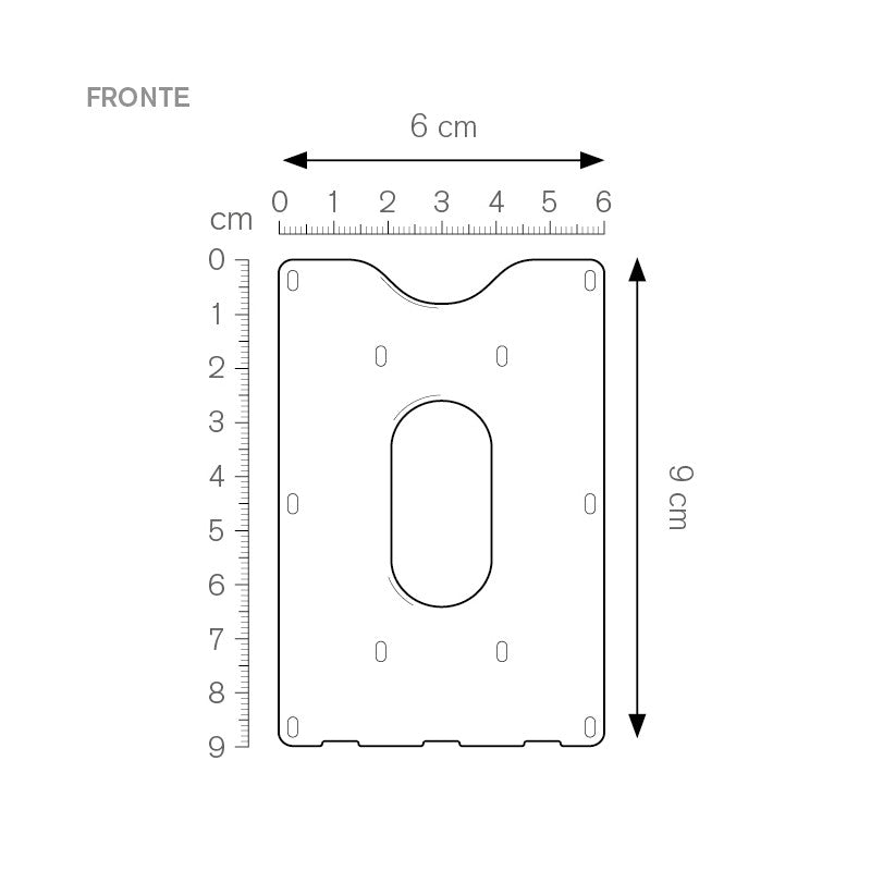 Porta tessere Portacarte Rigido Trasparente Personalizzabile – Leggero e Resistente in ABS