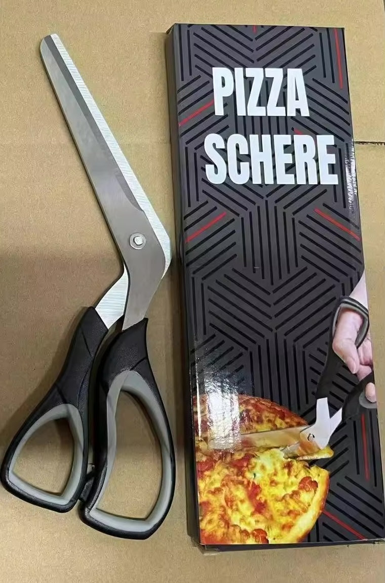 Forbici da pizza nere e grigie