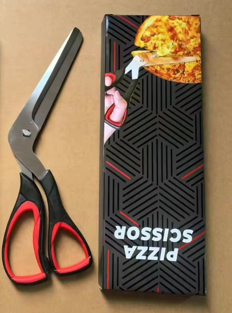 Forbici da pizza nere e rosse