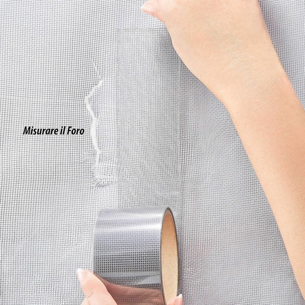Nastro adesivo ripara Zanzariera in Fibra di Vetro autoadesivo ripara strappi rapidamente 50x2m