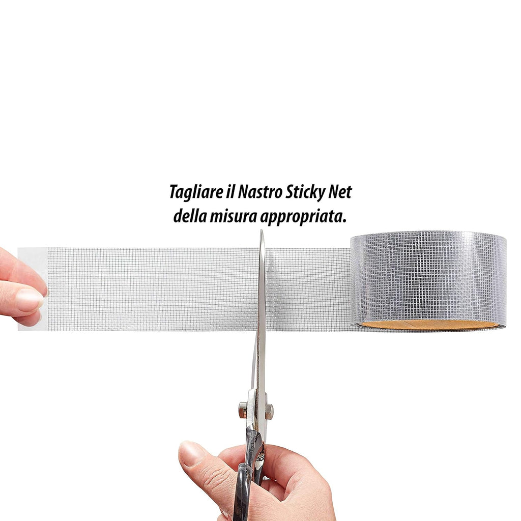 Nastro adesivo ripara Zanzariera in Fibra di Vetro autoadesivo ripara strappi rapidamente 50x2m