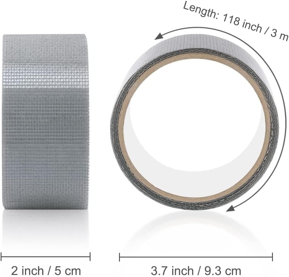 Nastro adesivo ripara Zanzariera in Fibra di Vetro autoadesivo ripara strappi rapidamente 50x2m