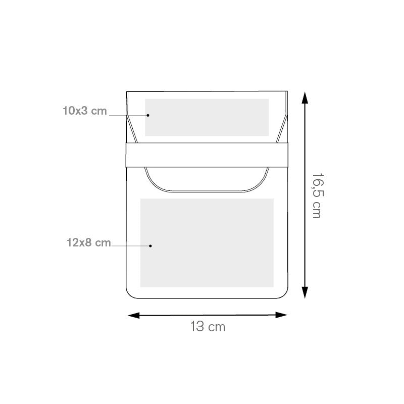 Portadocumenti Auto e Moto con Chiusura a Pattina Formato Compatto 13x16,5 cm Custodia per Documenti Libretto Assicurazione Revisione